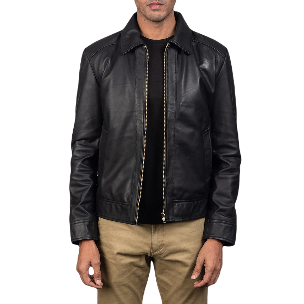 Nomad Black Leather Jacket Spencer Leather