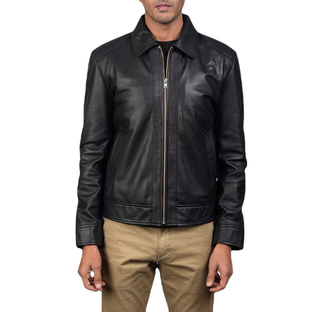 Nomad Black Leather Jacket Spencer Leather