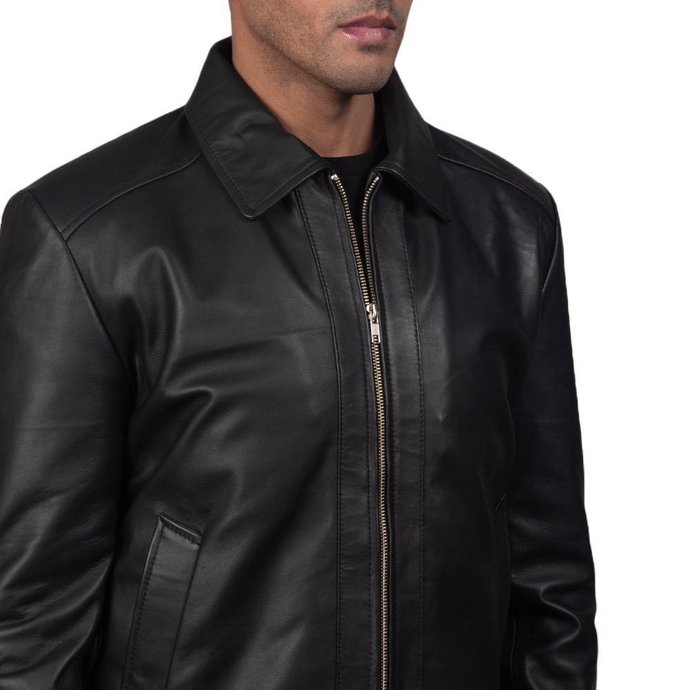 Nomad Black Leather Jacket Spencer Leather