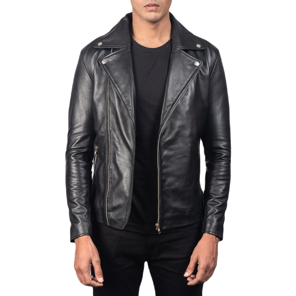 Black Trailblazer Motorcycle Jacket Spencer Leather