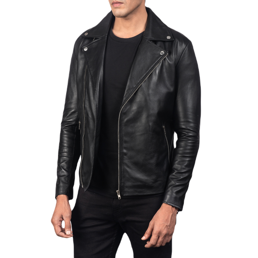 Black Trailblazer Motorcycle Jacket Spencer Leather