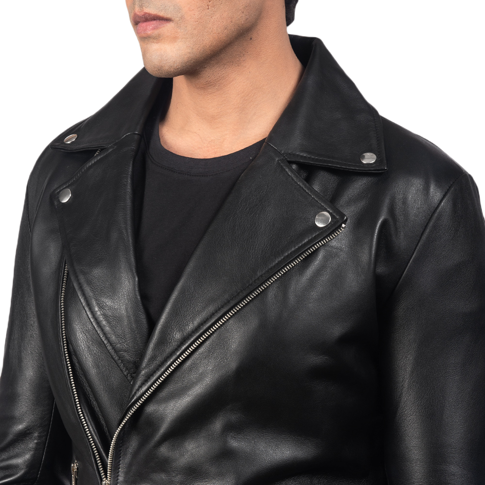 Black Trailblazer Motorcycle Jacket Spencer Leather