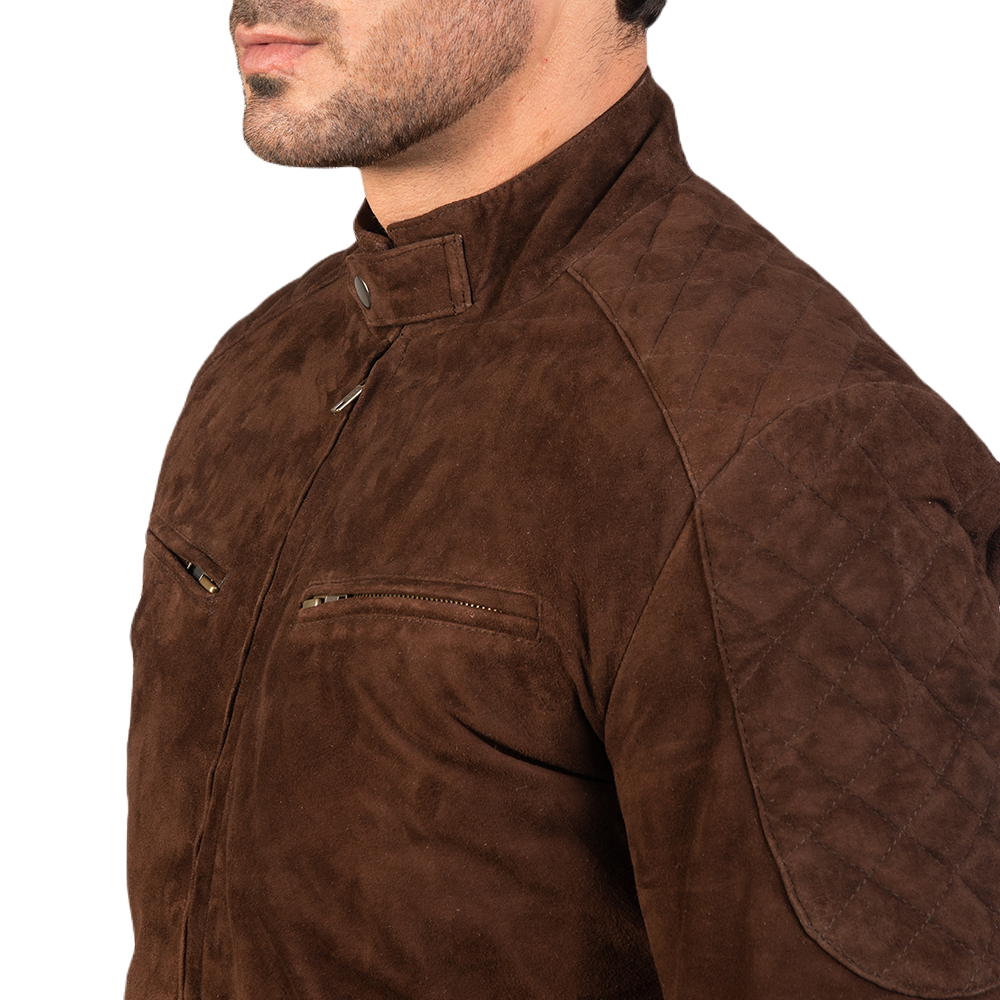 Navigator Brown Suede Leather Jacket Spencer Leather