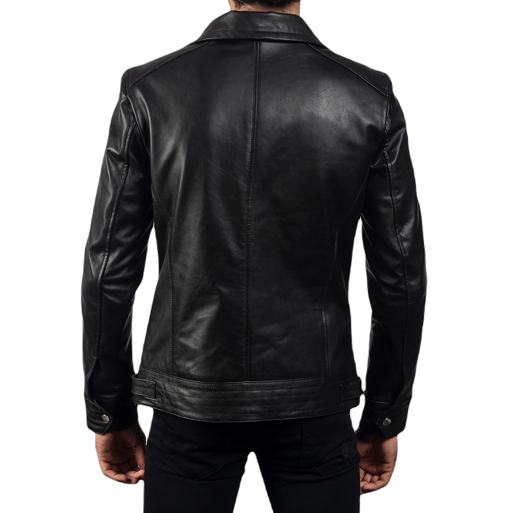 Rock Hard Black Leather Jacket Spencer Leather