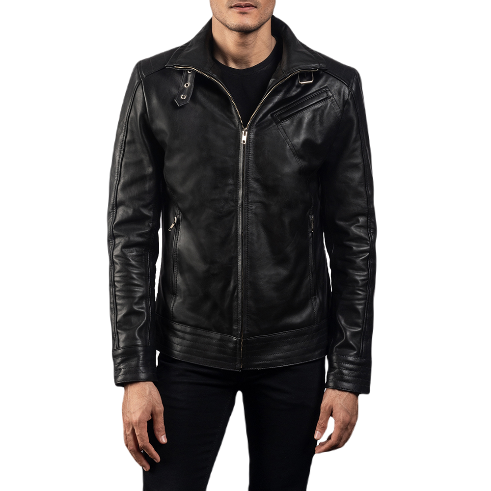 Rock Hard Black Leather Jacket Spencer Leather